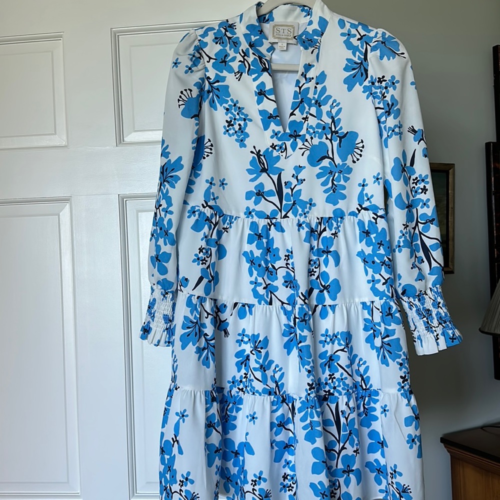Sail to Sable Long Sleeve Floral Dress